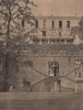 PARIS COMMUNE 1871. Le Chateau de Bécon c1873 old antique print picture