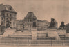 PARIS COMMUNE 1871. La Place du Chateau d'Eau après le bombardement c1873