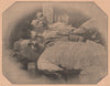 PARIS COMMUNE 1871. Salle des Fusillés dans un Hopital (27 Mai) c1873 print