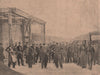 PARIS COMMUNE 1871. La Prévoté à la Porte d'Italie (29 Mai 1871) c1873 print