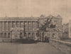 PARIS COMMUNE 1871. Statue de Strasbourg apres le Traité de Paix c1873 print