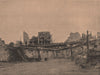 PARIS COMMUNE 1871. Pont de la Gare d'Auteuil c1873 old antique print picture
