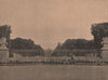 PARIS COMMUNE 1871. La Grille des Tuileries (Place de la Concrode) c1873 print