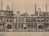 PARIS COMMUNE 1871. Ruines de l'Hotel de Ville (Façade) c1873 old print
