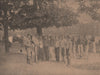 PARIS COMMUNE 1871. Jardin du Luxembourg. Cavalerie Versaillaise c1873 print