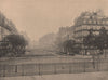 PARIS COMMUNE 1871. La Rue Royale (Tricolore flotte sur la Madeleine) c1873