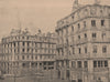 PARIS COMMUNE 1871. La Place du Chateau-d'Eau /Boulevard Voltaire c1873 print
