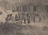 PARIS COMMUNE 1871. La Rue des Abbesses avant la bataille c1873 old print
