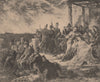 PARIS COMMUNE 1871. Les Prussiens boivent à l'anéantissement de Paris c1873