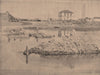PARIS COMMUNE 1871. Pont de Saint-Ouen. Hauts-de-Seine c1873 old antique print