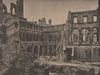 PARIS COMMUNE 1871. Hotel de Ville (cour des bureaux) c1873 old antique print