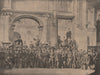 PARIS COMMUNE 1871. Gardes Nationaux, cour de l'École des Beaux-Arts c1873