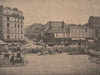 PARIS COMMUNE 1871. Barricade du Boulevard de Belleville c1873 old print