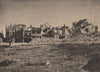 PARIS COMMUNE 1871. Plateau de Chatillon (Maisons bombardées) c1873 old print