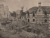 PARIS COMMUNE 1871. Rue de Chezy à Neuilly c1873 old antique print picture