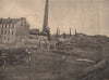 PARIS COMMUNE 1871. Usine à gaz de Saint-Denis. Seine-Saint-Denis c1873 print