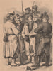 PARIS COMMUNE 1871. Quelques costumes militaires sous la commune c1873 print