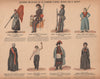 PARIS COMMUNE 1871 Costumes Militaires Femmes. Garde nationale Cantinière c1873