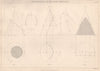 VICTORIAN ENGINEERING DRAWING. Construction of the Conic sections 1876 print