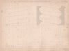 19C ENGINEERING DRAWING. Single triangular threaded screw & nut. Projection 1876