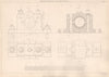 VICTORIAN ENGINEERING DRAWING. Projections of a Pillow-Block 1876 old print