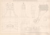 VICTORIAN ENGINEERING DRAWING. Standard & hanging bracket projections 1876