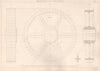 VICTORIAN ENGINEERING DRAWING. Projections of a Spur wheel 1876 old print