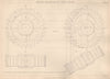 VICTORIAN ENGINEERING DRAWING. Oblique Projection of a Spur-Pinion 1876 print