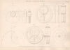 VICTORIAN ENGINEERING DRAWING. Excentric curves and wheels 1876 old print