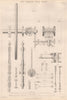 VICTORIAN ENGINEERING DRAWING. High pressure steam Engine-plan 1876 old print