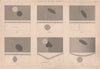VICTORIAN ENGINEERING DRAWING. Cast shadows projection on vertical plane 2 1876