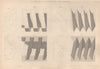 VICTORIAN ENGINEERING DRAWING. Cast shadows projection. Screws/threads 1876