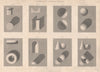 VICTORIAN ENGINEERING DRAWING. Finished shading examples. Cones Spheres 1876