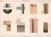 ENGINEERING TINTS. Cast/Wrought Iron Copper Brass Wood Stone Brick Leather 1876