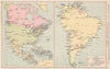 Americas. British & US Diplomatic & Consular Representation. Embassies 1925 map