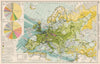 Europe. Commercial Development. Import/Export routes. Industrial areas 1925 map