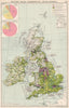 British Isles. Commercial Development. Import & export routes. Industry 1925 map