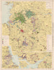 England & Wales Industrial Districts. Manufacturing production types 1925 map