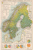 Norway, Sweden & Finland. Commercial Development. Industrial production 1925 map