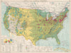 United States. Commercial Development Industrial manufacturing farmland 1925 map