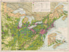 Eastern Canada & NE United States. Metals & minerals mining. Resources 1925 map