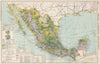Mexico. Commercial Development. Industrial manufacturing products 1925 old map