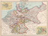 GERMAN EMPIRE. states. Germany. Prussia. Hamburg Berlin. BARTHOLOMEW 1912 map