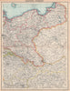 EASTERN GERMANY.Showing states.Prussia Silesia Pomerania Poznan.Poland 1912 map