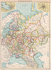 RUSSIA IN EUROPE.Caucasia Livonia Courland.St.Petersburg;Moscow Москва 1912 map