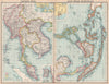 FRENCH INDOCHINA & DUTCH EAST INDIES Siam Burma Penang Manila Singapore 1912 map