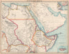 NE AFRICA Anglo-Egyptian Sudan Somaliland 'Dobei'/Dubai Abyssinia 1912 old map