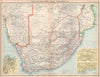 SOUTH AFRICA. Natal Bechuanaland Orange Free State Transvaal. Cape Town 1912 map