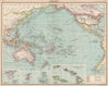 OCEANIA Australasia Polynesia Pacific Micronesia North America Hawaii 1912 map