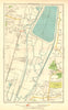 LONDON. Ponders End Chingford Marsh Edmonton Marsh 1937 old vintage map chart
